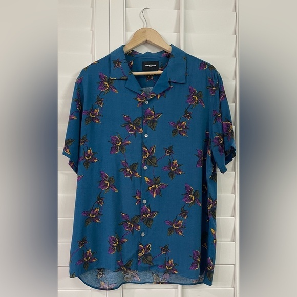 The Kooples Hawaiian Floral Print Shirt - Picture 2 of 8
